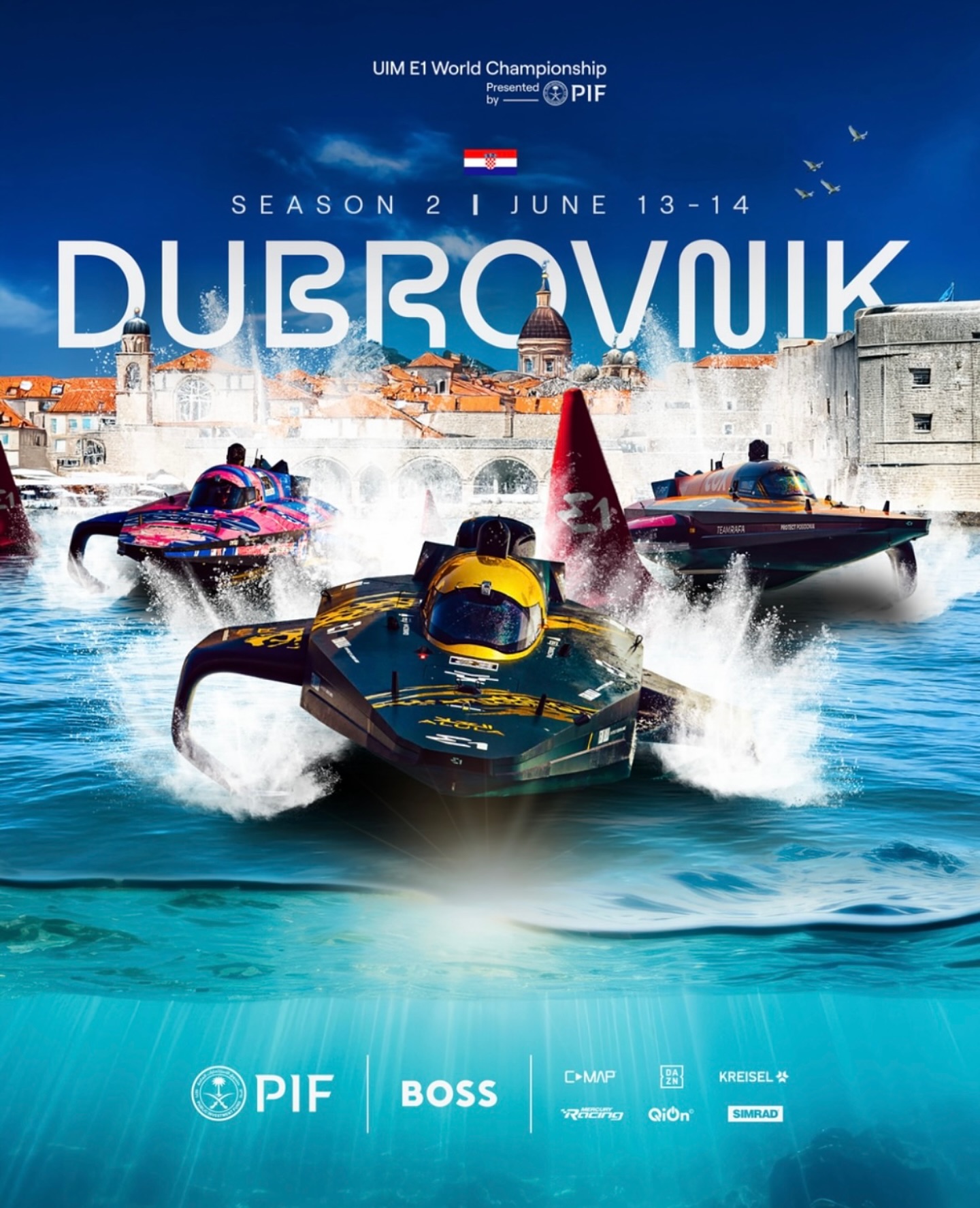 Two Big things are set to hit Dubrovnik this year
@boatpartycroatia & the E1 Series! 🛥️🎉🤩

For the first time ever, electric speedboats will race in the Adriatic Sea

Don’t miss the action June 13-14🤩
Get close to the action on @boatpartycroatia 

https://www.e1series.com/s2/events/dubrovnik

#e1series #boatpartydubrovnik #dubrovnik #travelcroatia